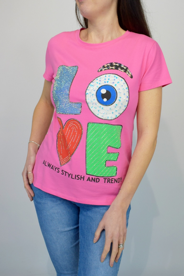 Love Embellished T-Shirt